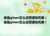 真我gtneo怎么設(shè)置通知亮屏（真我gtneo怎么設(shè)置通知亮屏）