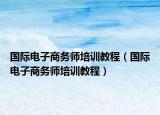 國際電子商務(wù)師培訓(xùn)教程（國際電子商務(wù)師培訓(xùn)教程）