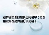 勁舞團(tuán)怎么打超長房間名字（怎么用紫光在勁舞團(tuán)打長房名）
