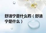 舒潔寧是什么藥（舒潔寧是什么）