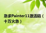 急求Painter11激活碼（十萬火急）