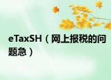 eTaxSH（網(wǎng)上報稅的問題急）