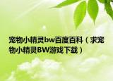 寵物小精靈bw百度百科（求寵物小精靈BW游戲下載）