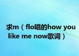 求m（flo唱的how you like me now歌詞）