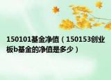 150101基金凈值（150153創(chuàng)業(yè)板b基金的凈值是多少）
