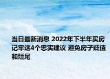 當日最新消息 2022年下半年買房記牢這4個忠實建議 避免房子貶值和爛尾