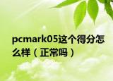 pcmark05這個得分怎么樣（正常嗎）