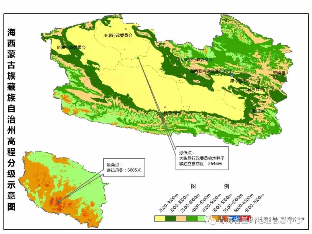 青海各市州海拔最高、最低點在哪？各區(qū)縣平均海拔是多少？