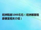 坦洲租房1000左右（坦洲哪里租房便宜相關(guān)介紹）