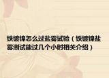 鐵鍍鎳怎么過鹽霧試驗（鐵鍍鎳鹽霧測試能過幾個小時相關(guān)介紹）