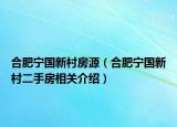 合肥寧國新村房源（合肥寧國新村二手房相關(guān)介紹）