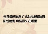 當(dāng)日最新消息 廣東汕頭新增8例陽(yáng)性病例 疫情源頭在哪里