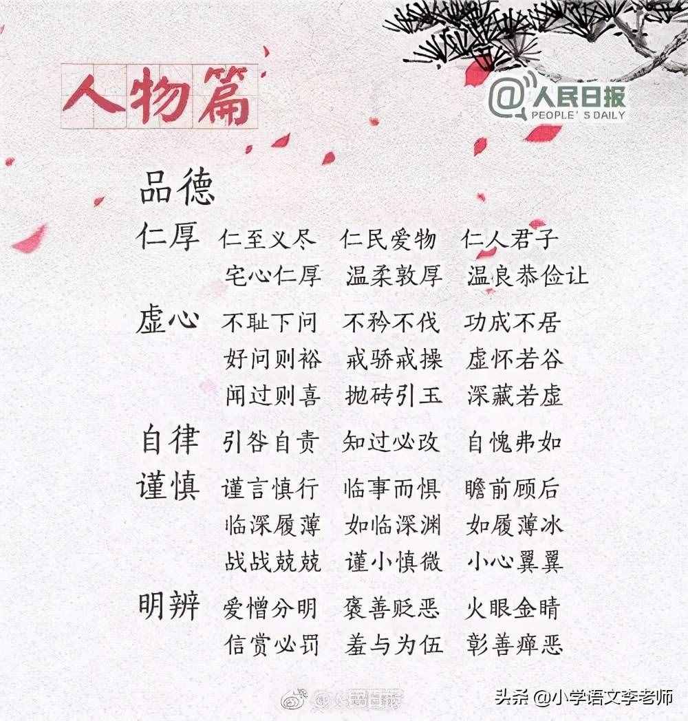 270個(gè)常用的四字詞語(yǔ)，暑假讓孩子積累，寫(xiě)出好作文不再難