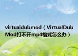 virtualdubmod（VirtualDubMod打不開(kāi)mp4格式怎么辦）