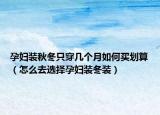 孕婦裝秋冬只穿幾個(gè)月如何買劃算（怎么去選擇孕婦裝冬裝）