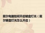 戴爾電腦如何開啟鍵盤燈光（戴爾鍵盤燈光怎么開啟）