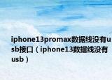 iphone13promax數(shù)據(jù)線沒(méi)有usb接口（iphone13數(shù)據(jù)線沒(méi)有usb）