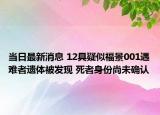 當(dāng)日最新消息 12具疑似福景001遇難者遺體被發(fā)現(xiàn) 死者身份尚未確認