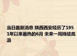 當(dāng)日最新消息 陜西西安經(jīng)歷了1951年以來最熱的6月 未來一周持續(xù)高溫