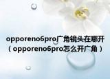 opporeno6pro廣角鏡頭在哪開（opporeno6pro怎么開廣角）