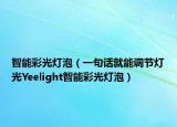 智能彩光燈泡（一句話就能調(diào)節(jié)燈光Yeelight智能彩光燈泡）