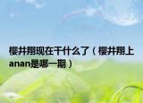 櫻井翔現(xiàn)在干什么了（櫻井翔上anan是哪一期）