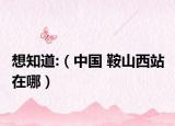 想知道:（中國(guó) 鞍山西站 在哪）