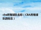 cba所有球隊名稱（CBA所有球隊的標(biāo)志）