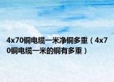 4x70銅電纜一米凈銅多重（4x70銅電纜一米的銅有多重）