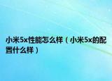 小米5x性能怎么樣（小米5x的配置什么樣）