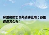 膝蓋疼痛怎么辦消腫止痛（膝蓋疼痛怎么辦）