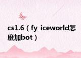 cs1.6（fy_iceworld怎麼加bot）