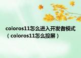 coloros11怎么進入開發(fā)者模式（coloros11怎么投屏）