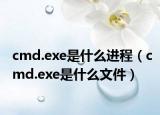 cmd.exe是什么進(jìn)程（cmd.exe是什么文件）