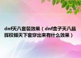 dnf天八套裝效果（dnf盒子天八晶輝權(quán)傾天下套穿出來(lái)有什么效果）