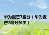 華為麥芒7跑分（華為麥芒7跑分多少）
