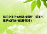 貓王小王子如何連接藍牙（貓王小王子如何進行藍牙配對）
