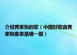 介紹黃家駒的歌（中國(guó)好歌曲黃家駒客串是哪一期）