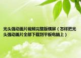 光頭強動畫片視頻完整版橫屏（怎樣把光頭強動畫片全部下載到平板電腦上）