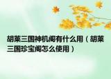 胡萊三國(guó)神機(jī)閣有什么用（胡萊三國(guó)珍寶閣怎么使用）