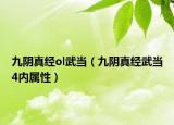 九陰真經(jīng)ol武當(dāng)（九陰真經(jīng)武當(dāng)4內(nèi)屬性）