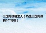 三國陶謙哪里人（熱血三國陶謙的6個(gè)將領(lǐng)）