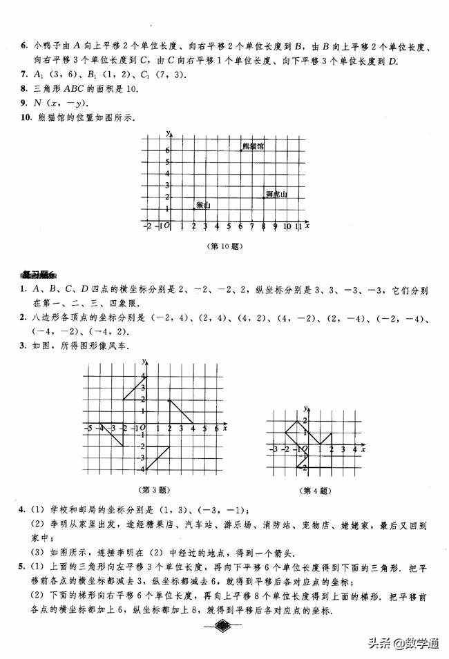 七年級數(shù)學(xué)下冊課本教材課后練習(xí)答案