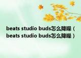 beats studio buds怎么降噪（beats studio buds怎么降噪）