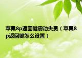 蘋果8p返回鍵震動失靈（蘋果8p返回鍵怎么設置）