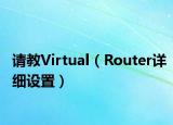 請(qǐng)教Virtual（Router詳細(xì)設(shè)置）