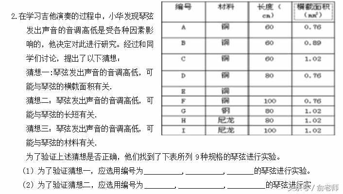 八年級物理上冊期末測試卷及答案，期末了，同學(xué)們測試一下！