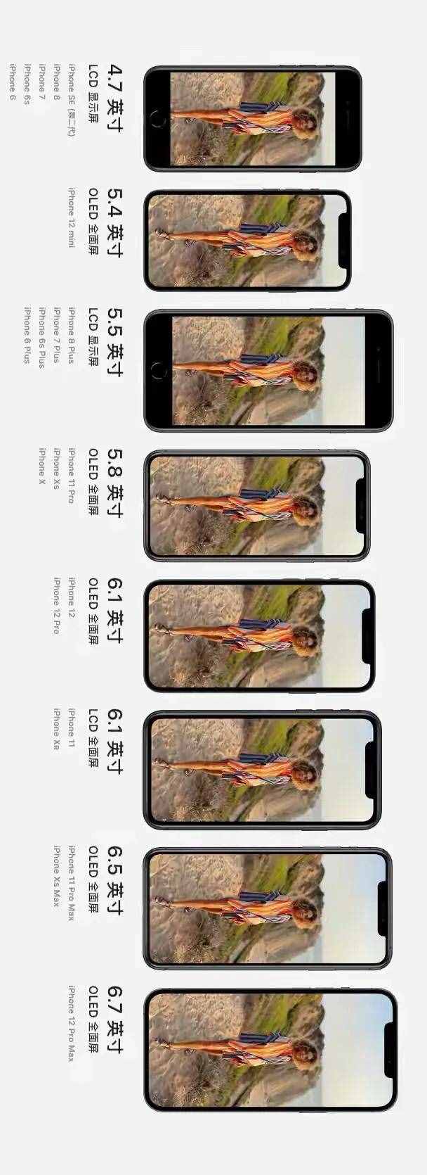 iPhone各機(jī)型尺寸對(duì)比來(lái)啦！還在發(fā)愁選擇什么尺寸最合適嗎？