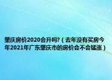 肇慶房價2020會升嗎?（去年沒有買房今年2021年廣東肇慶市的房價會不會猛漲）