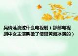 吳倩蓮演過什么電視?。遣侩娨晞≈信餮萁忻袅速桓S海冰演的）